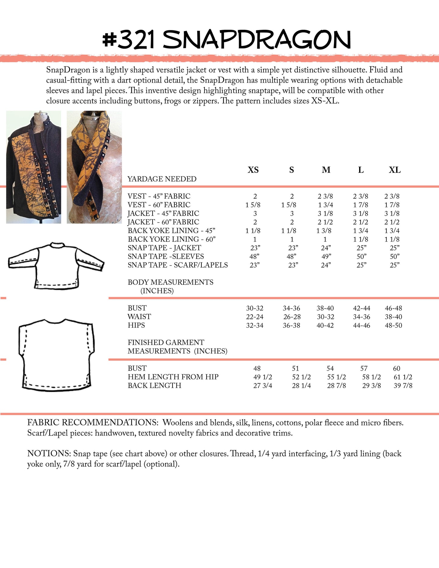 #321 SNAPDRAGON - PDF PATTERN