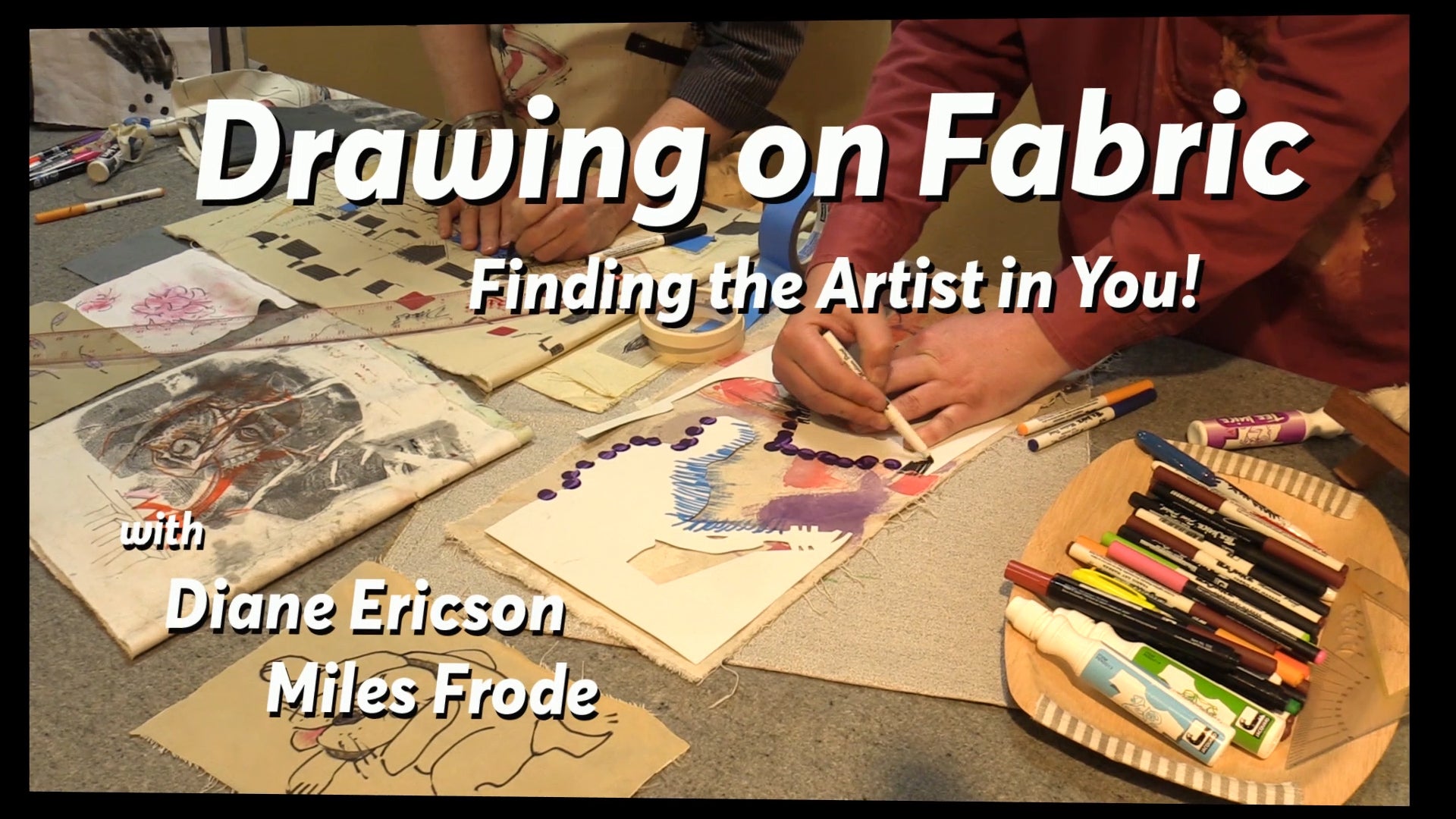 Drawing on Fabric Finding the Artist in You Diane Ericson Design