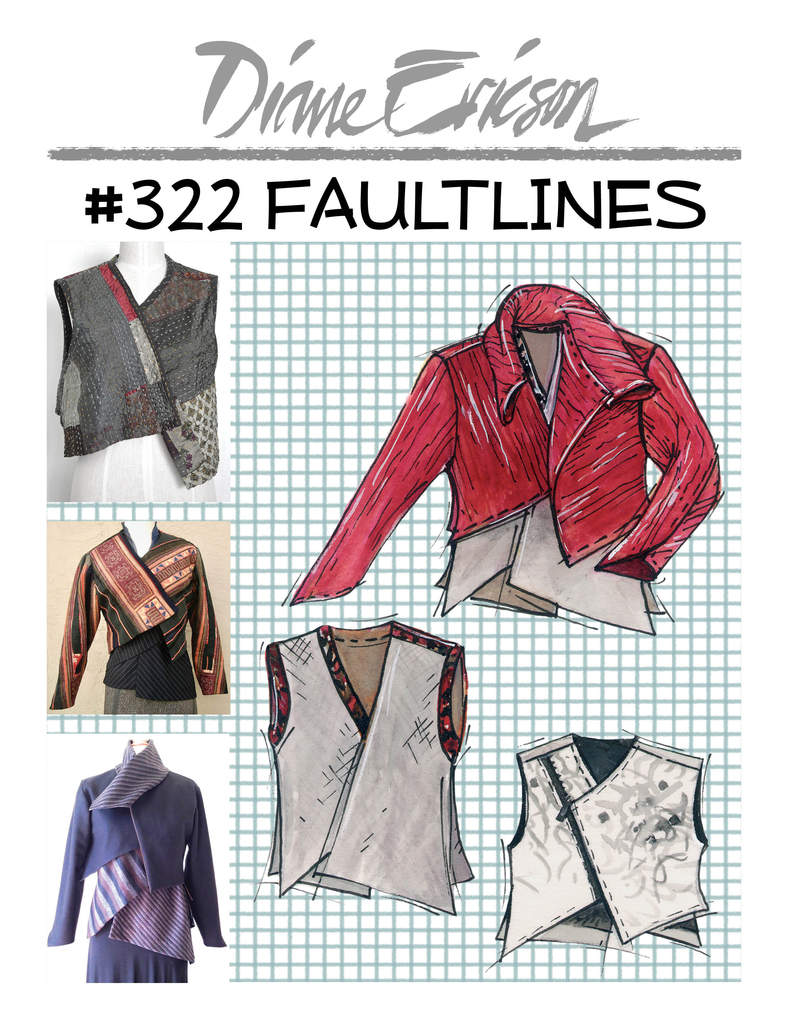 #322 FAULT LINES - PDF PATTERN – Diane Ericson Design