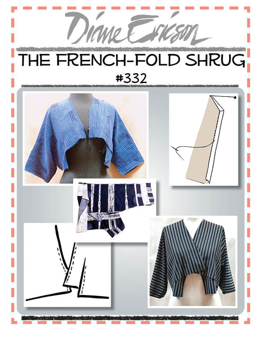 #332 - THE FRENCH-FOLD SHRUG - PDF PATTERN
